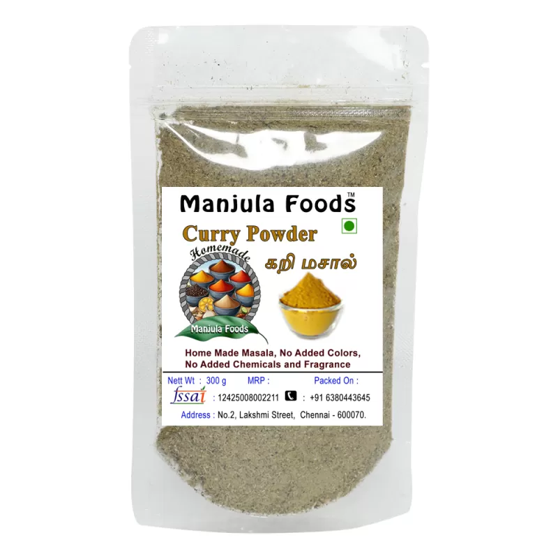 Manjula Foods Traditional Chicken & Mutton Curry Masala | Rich Aromatic Indian Spice Powder (300 g)